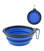 Gamelle pliable chien PetTrip Bleu