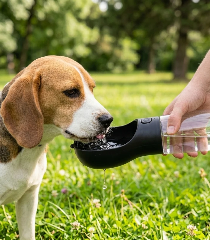 Gourde eau chien WalkFlow Situation