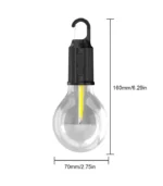 Lampe de camping LED CampGlow Dimensions