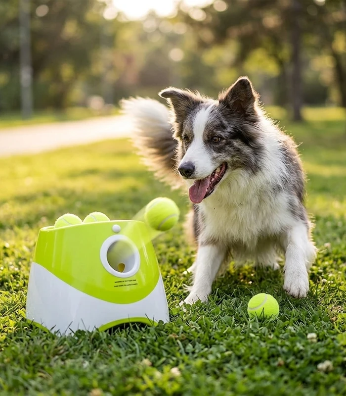 Lanceur de balles chien PlayMate Situation