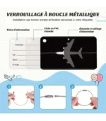 boucle métallique valises